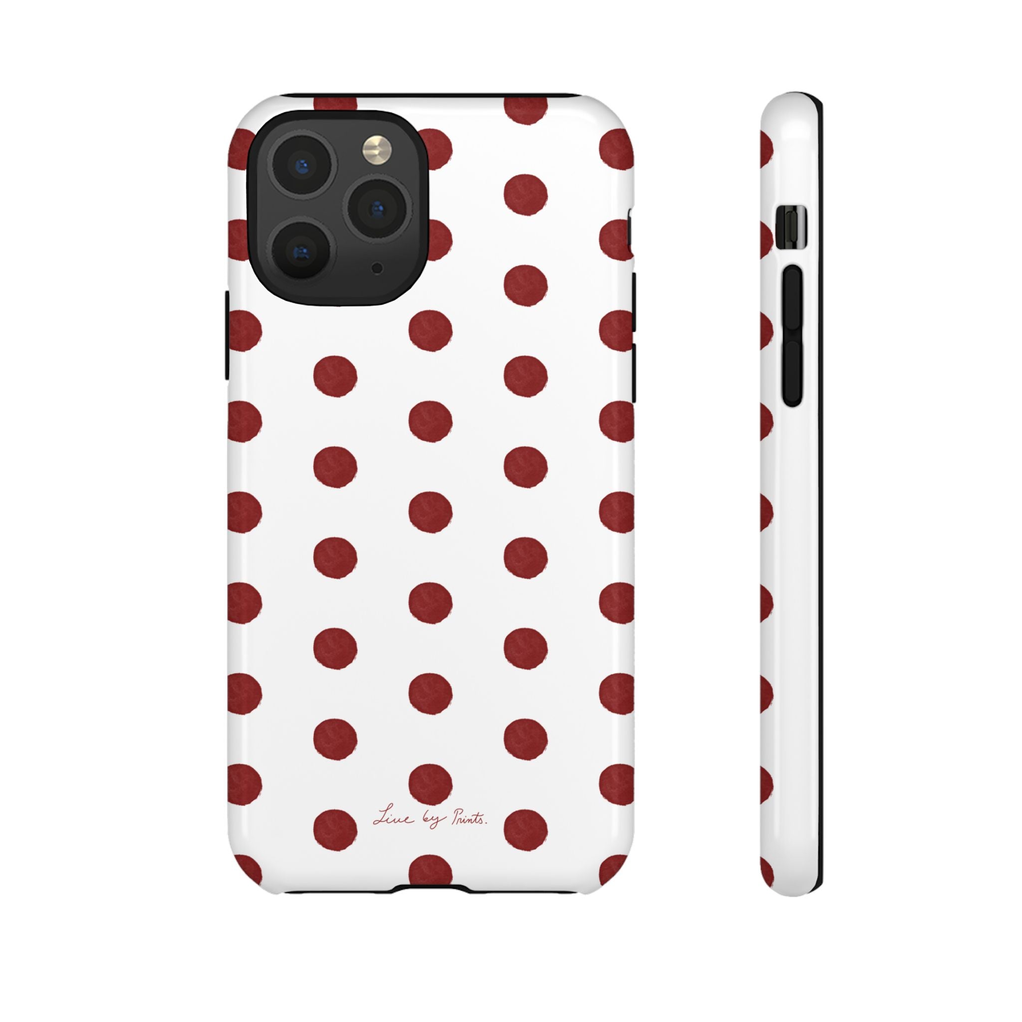 Polka Red iPhone Case