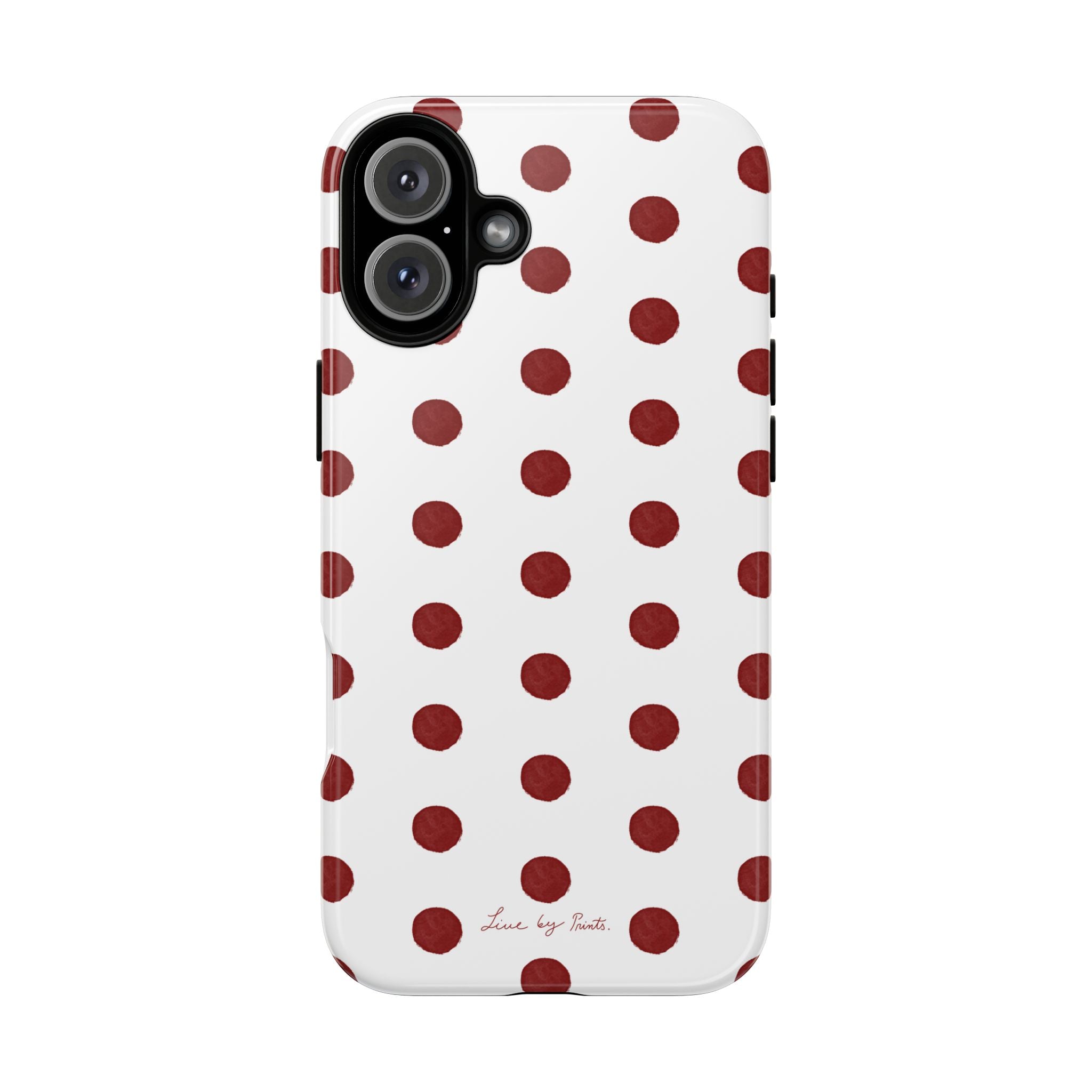Polka Red iPhone Case