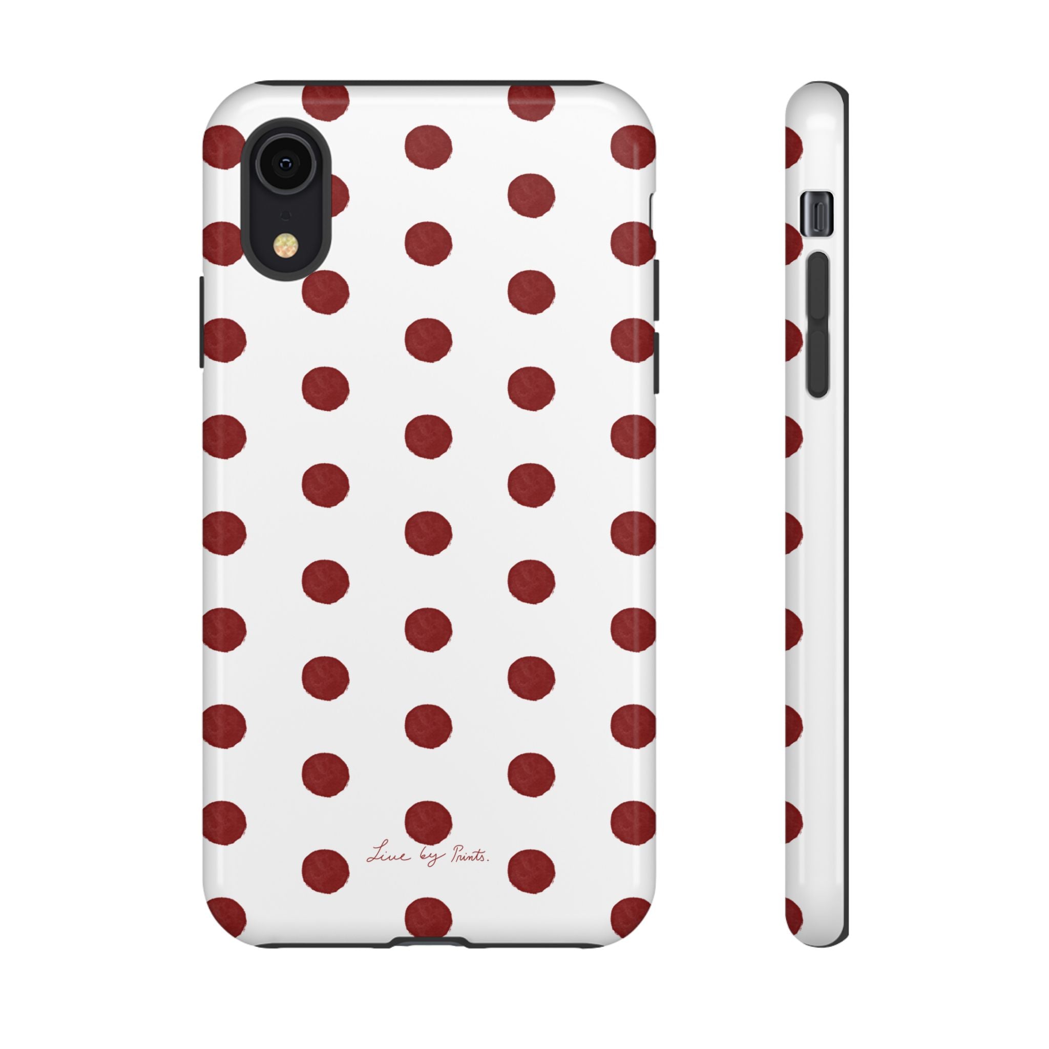 Polka Red iPhone Case