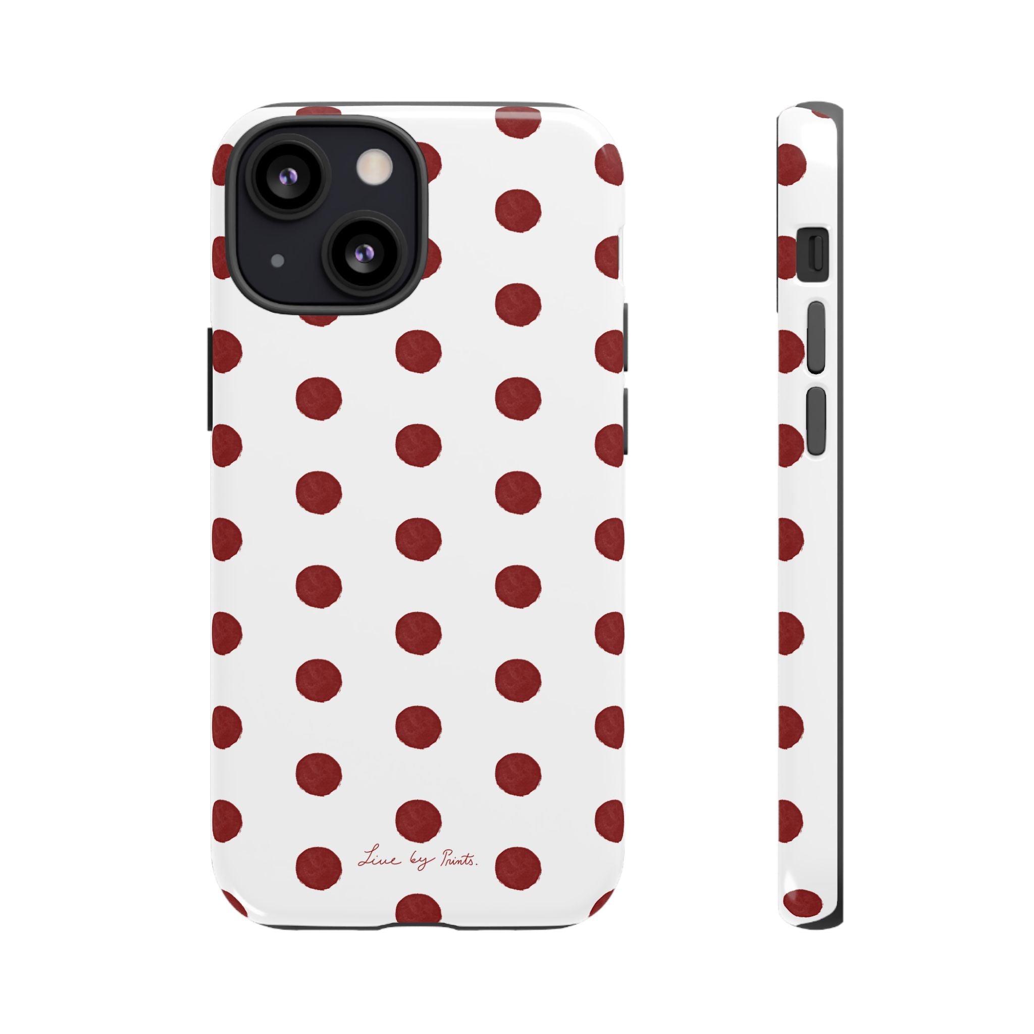 Polka Red iPhone Case