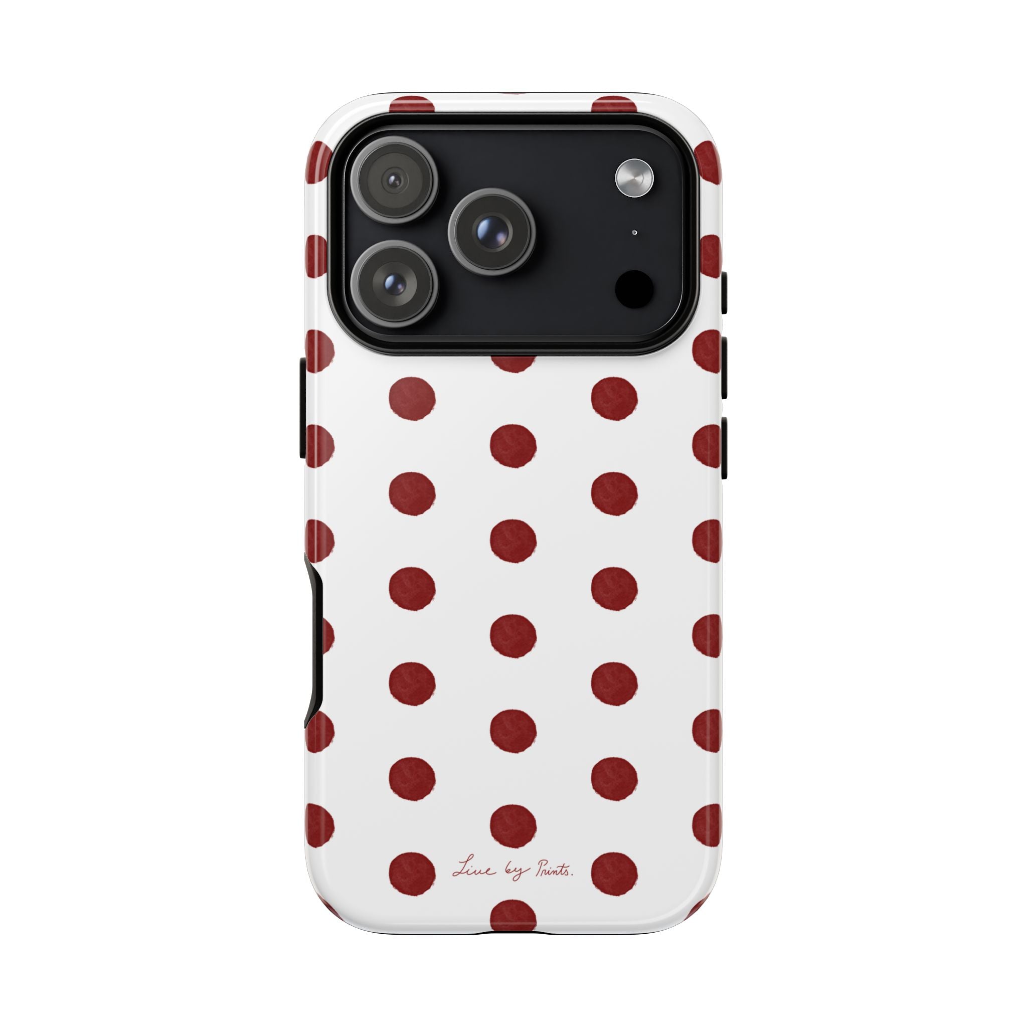 Polka Red iPhone Case
