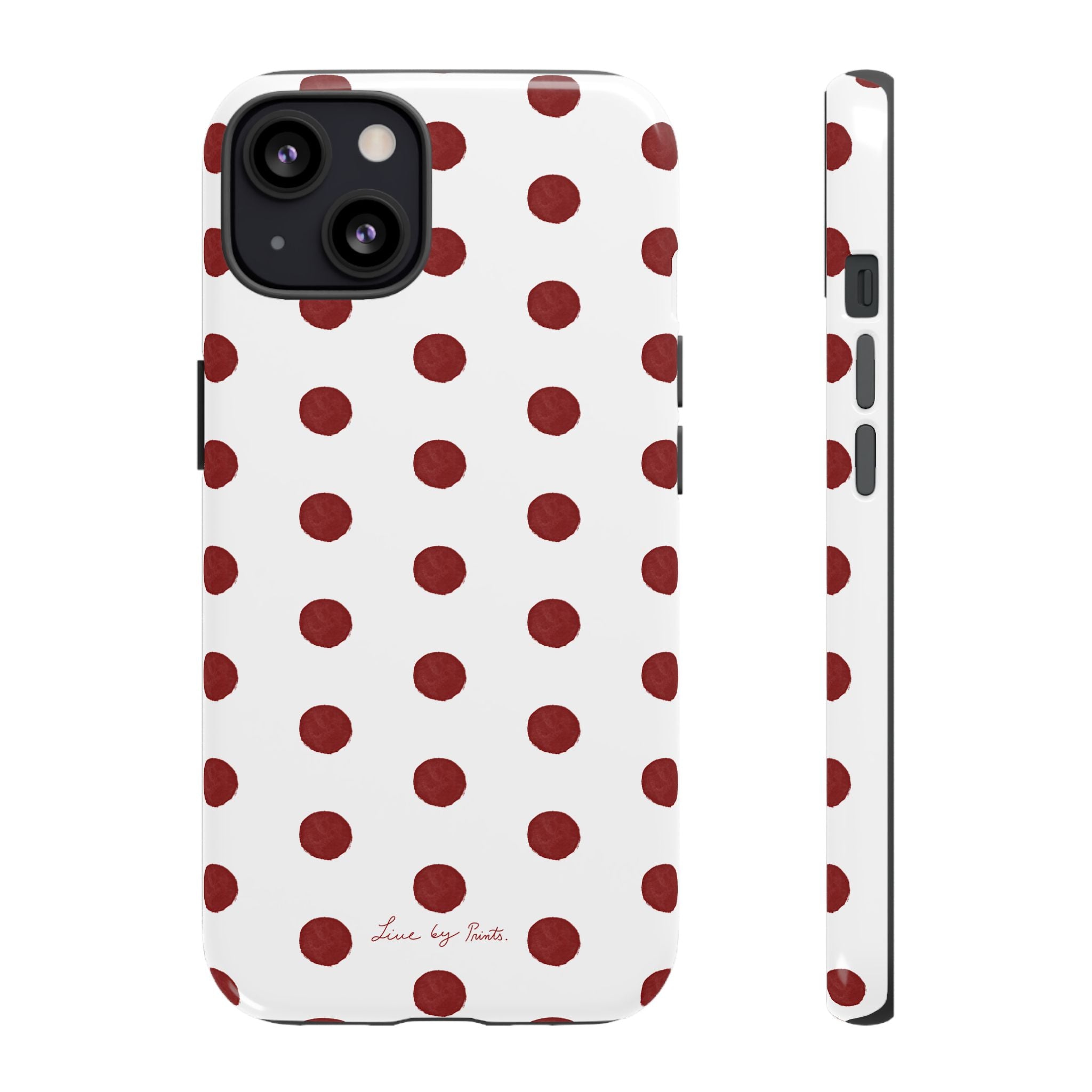 Polka Red iPhone Case