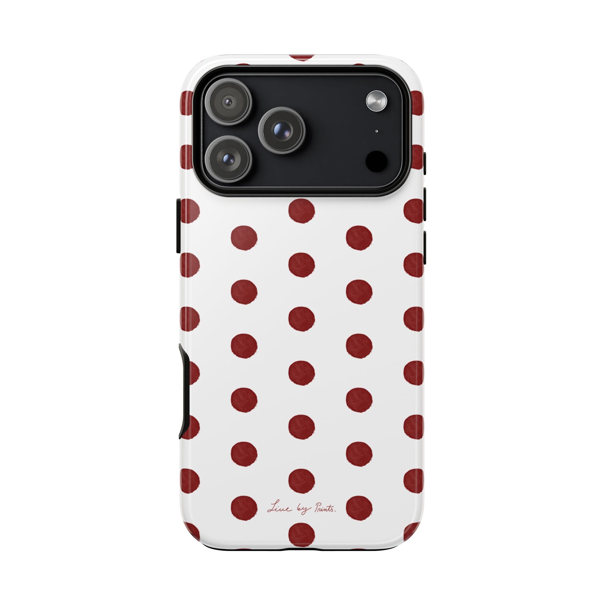 Polka Red iPhone Case