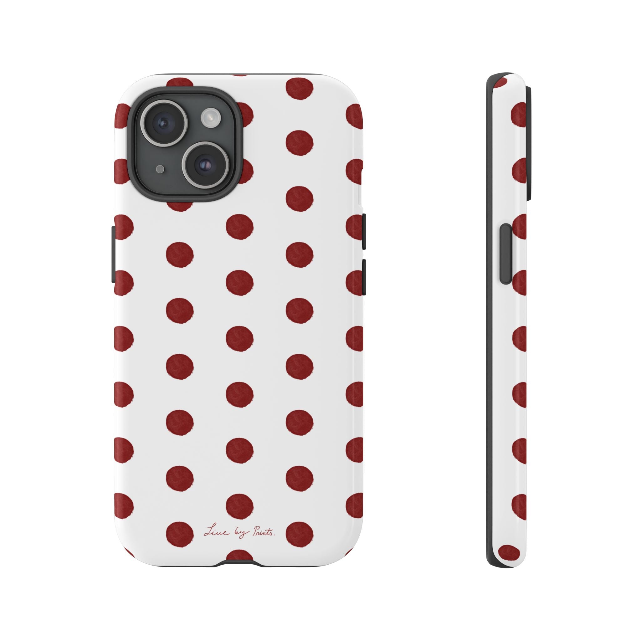Polka Red iPhone Case