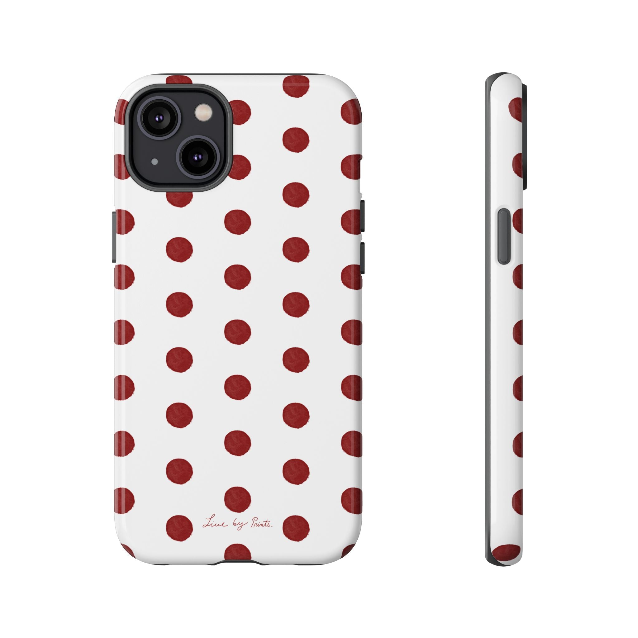 Polka Red iPhone Case