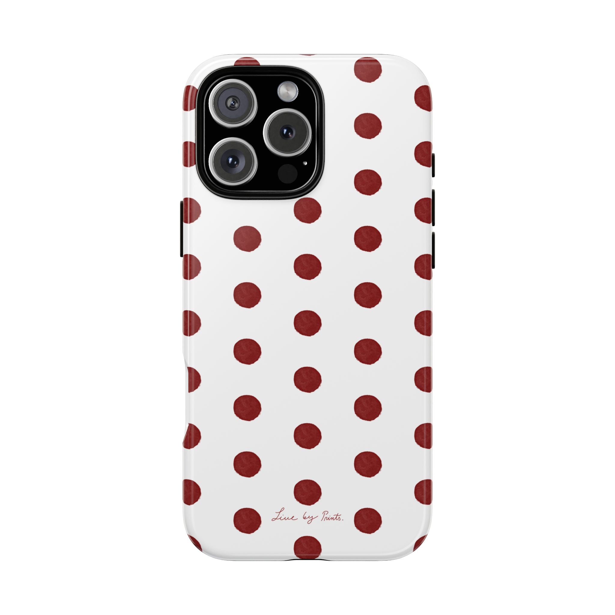 Polka Red iPhone Case