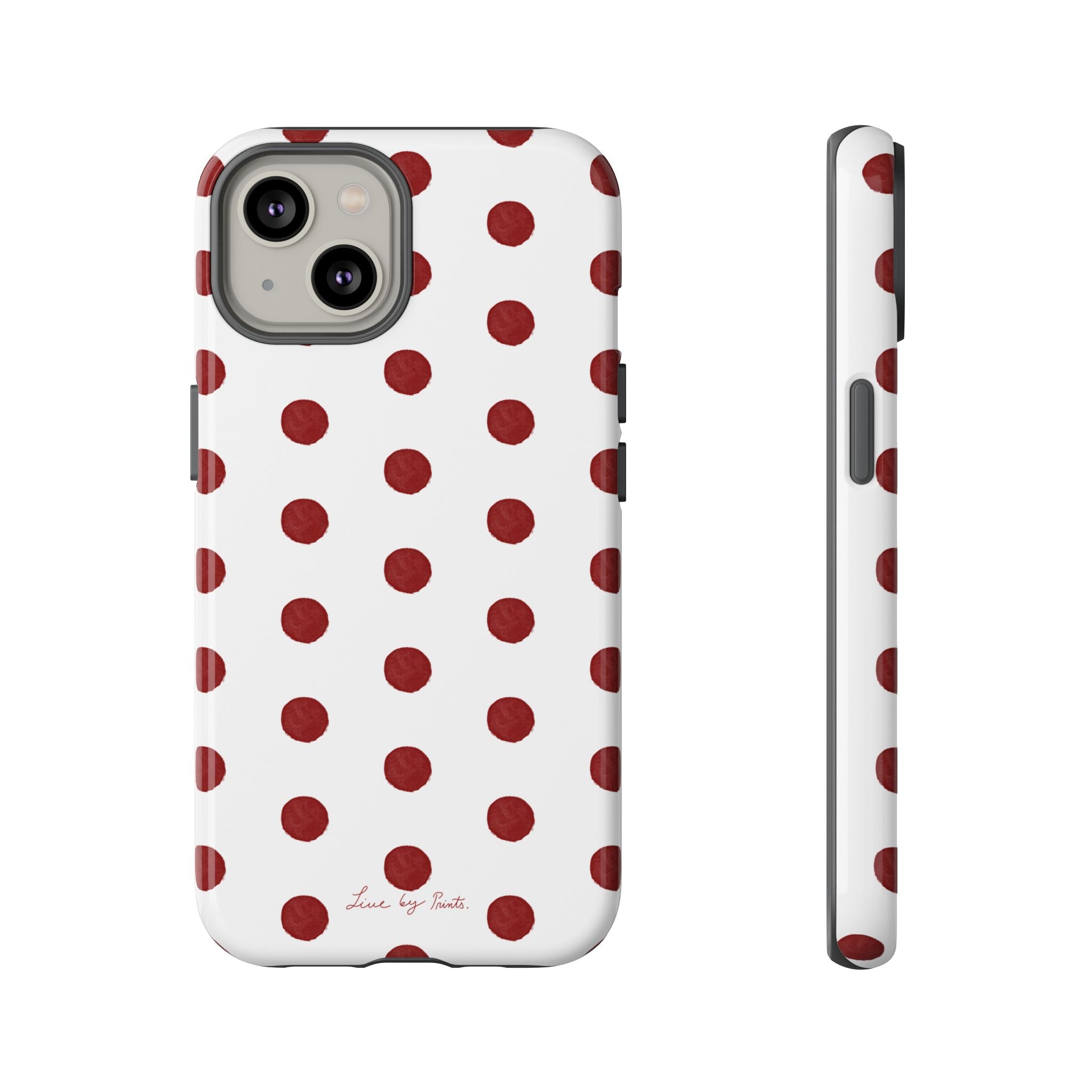 Polka Red iPhone Case