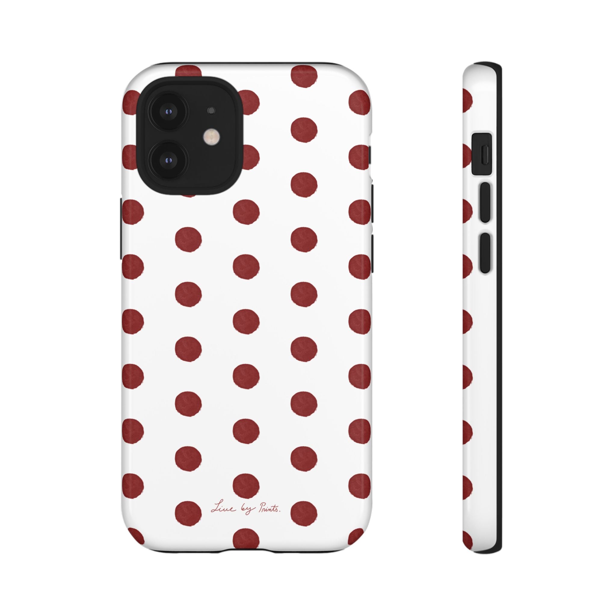 Polka Red iPhone Case