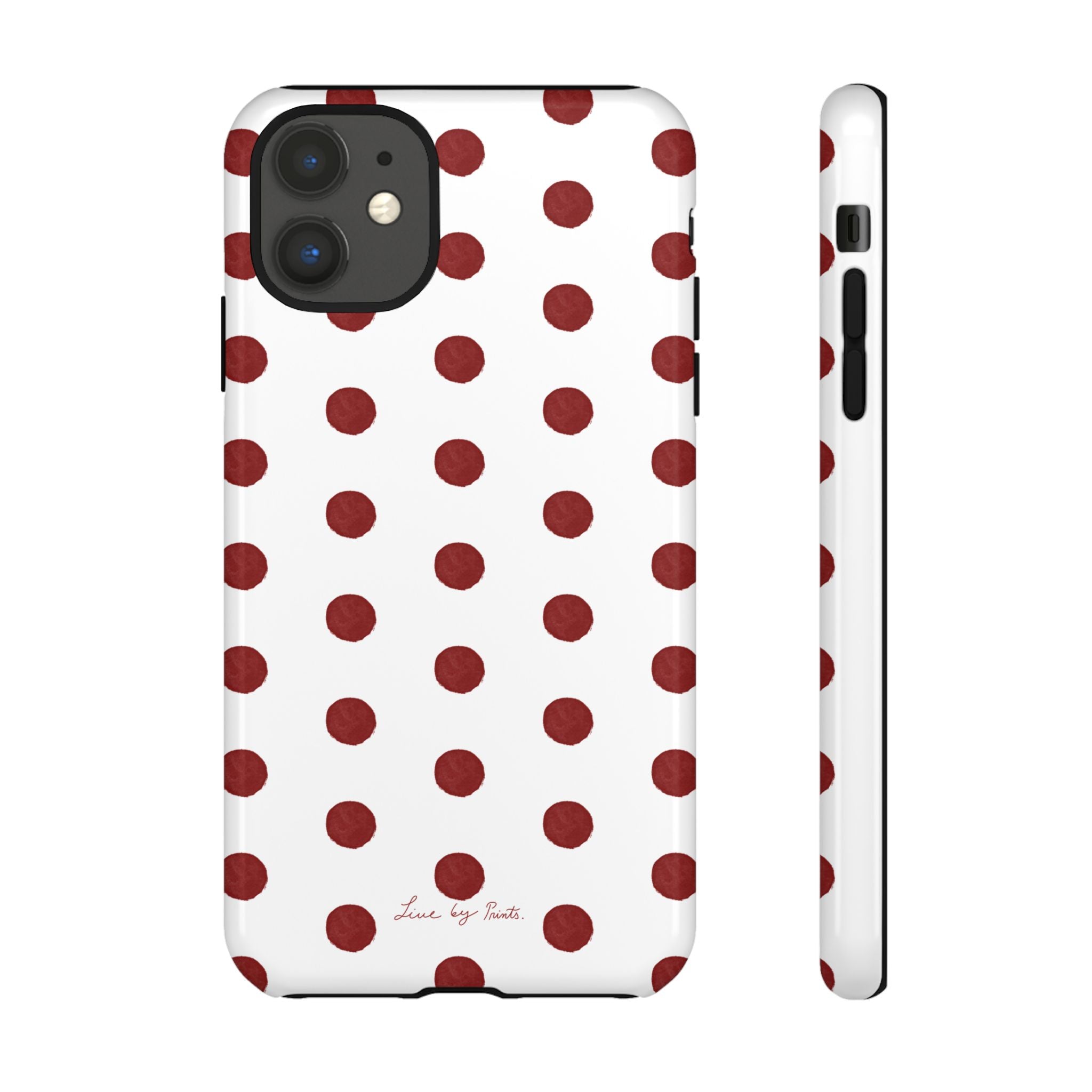 Polka Red iPhone Case