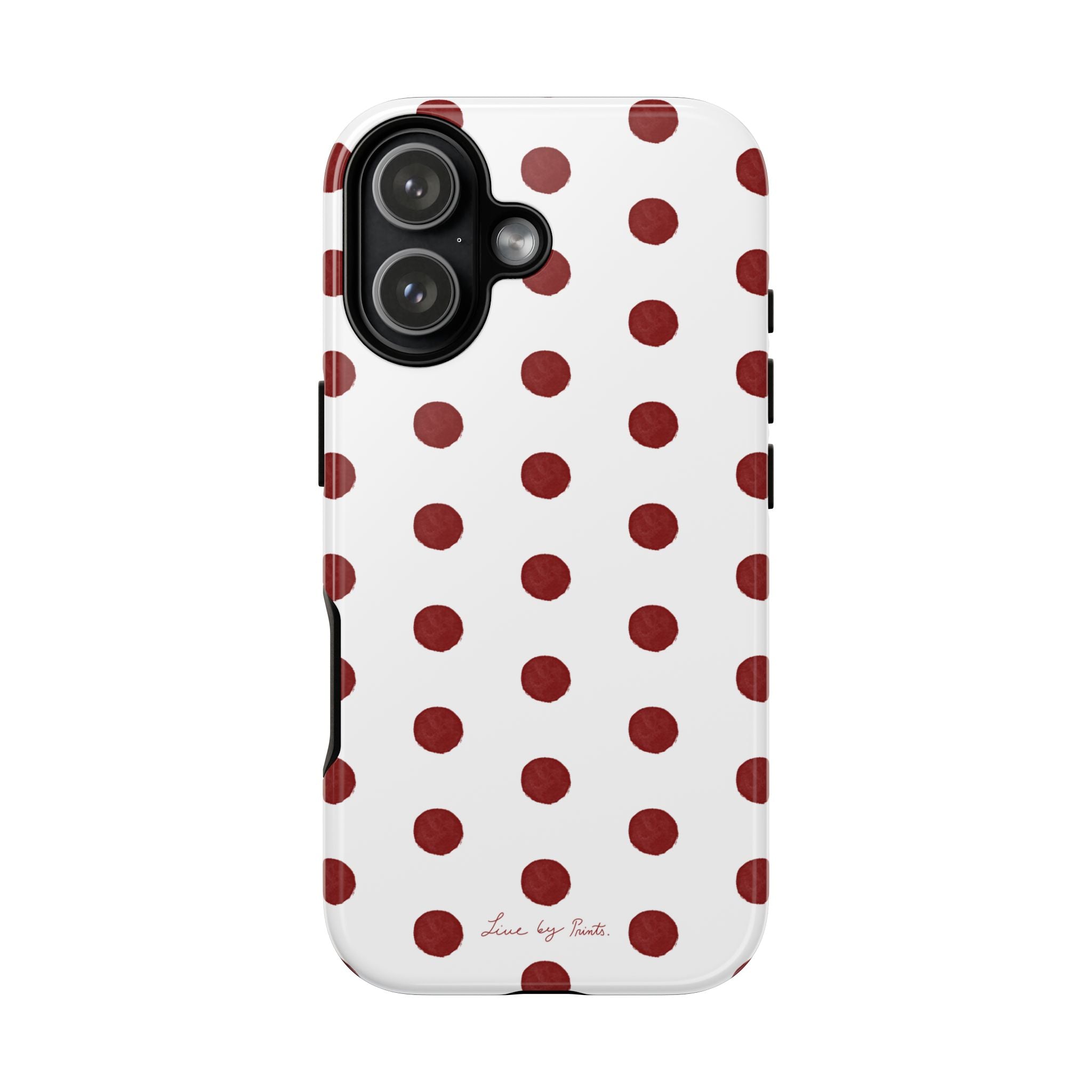 Polka Red iPhone Case