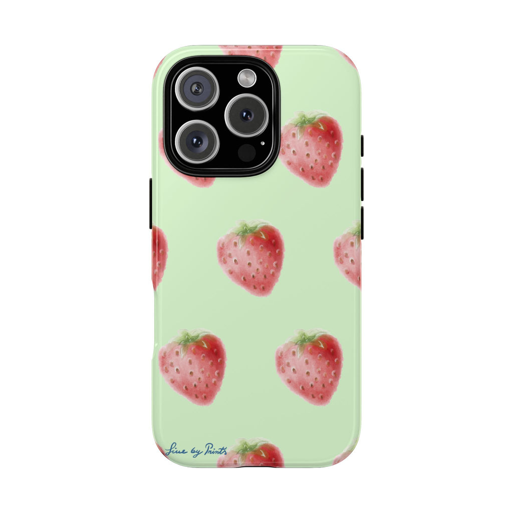 Strawberry Matcha iPhone Case