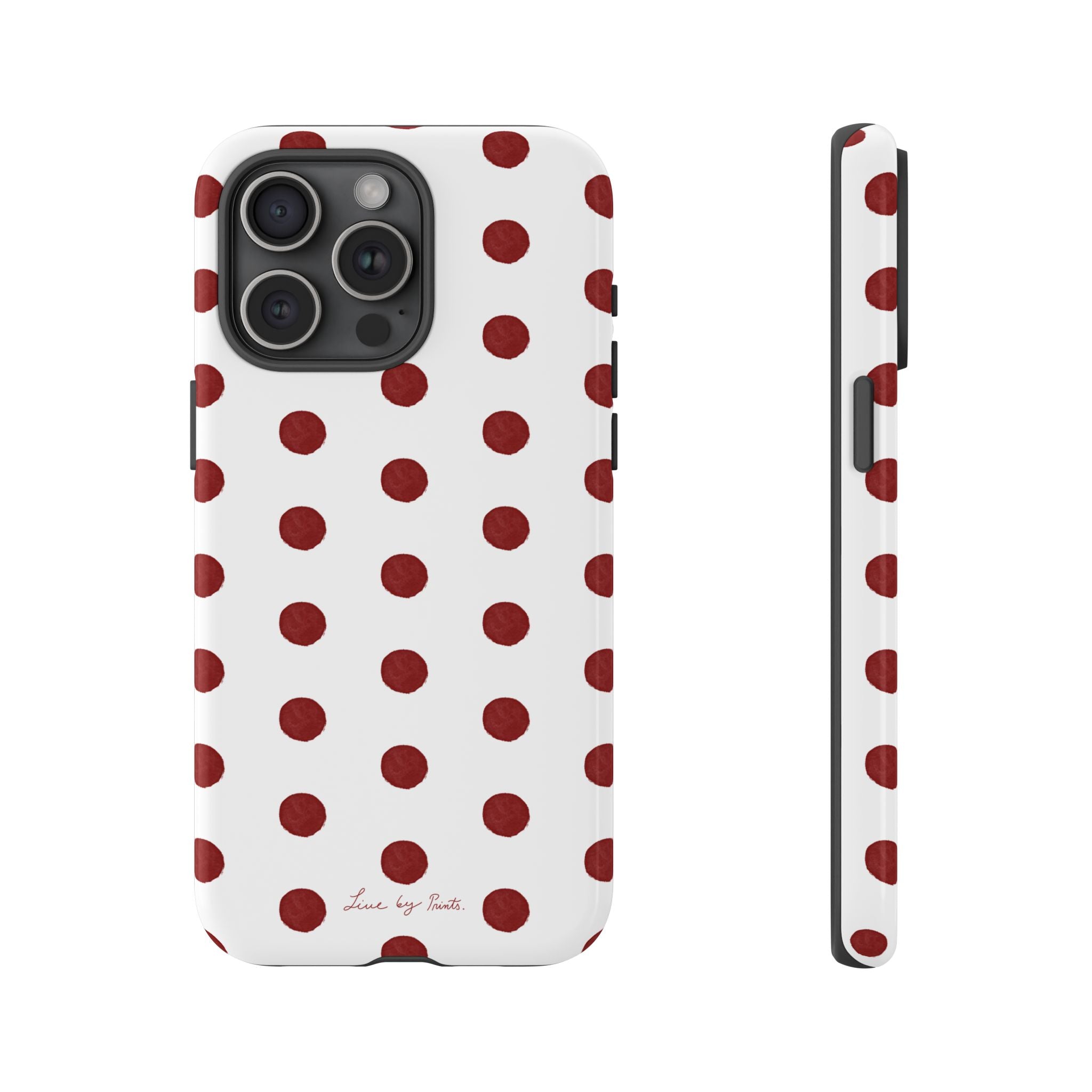 Polka Red iPhone Case