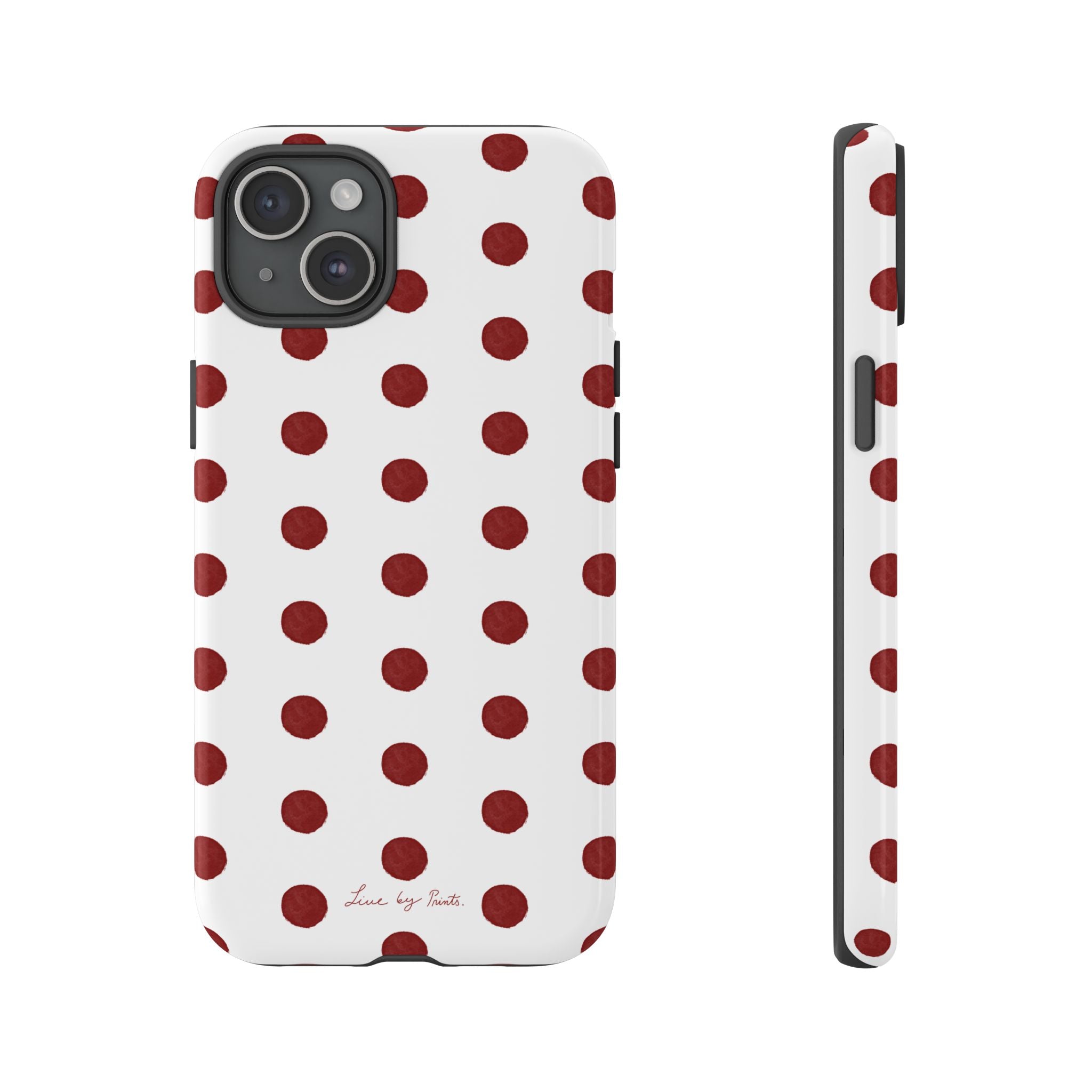 Polka Red iPhone Case