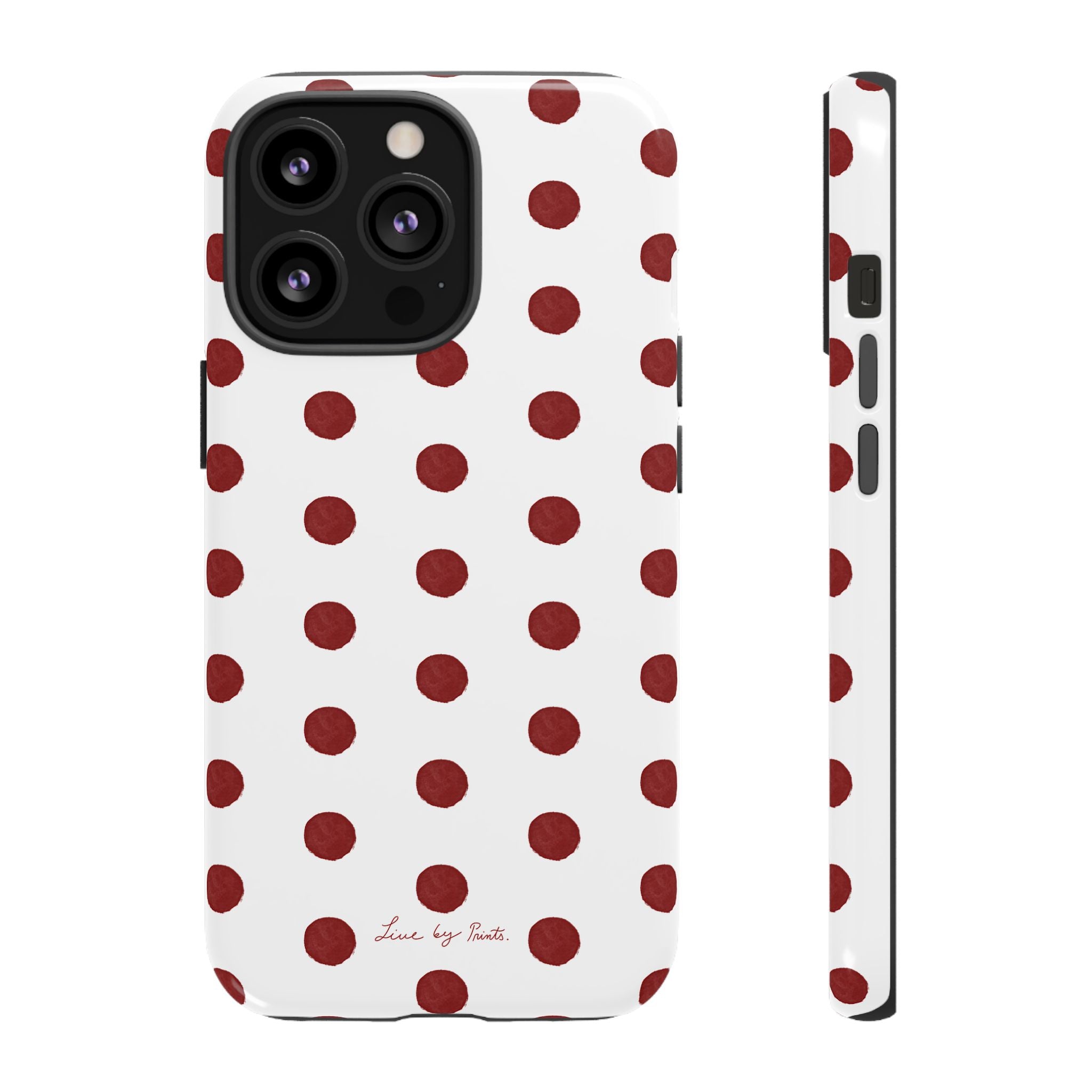 Polka Red iPhone Case