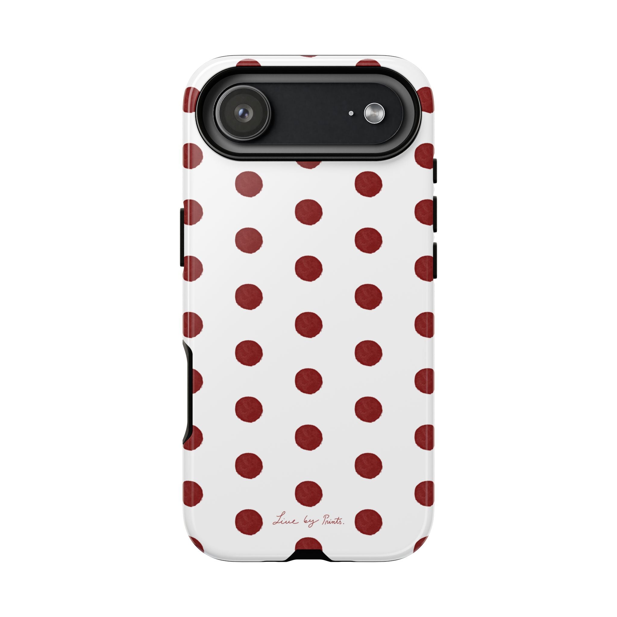 Polka Red iPhone Case