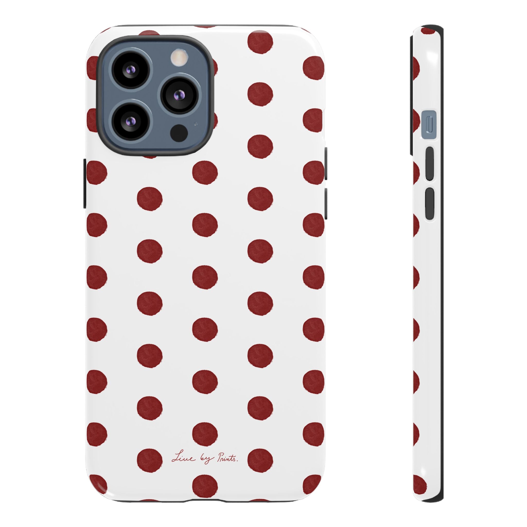 Polka Red iPhone Case