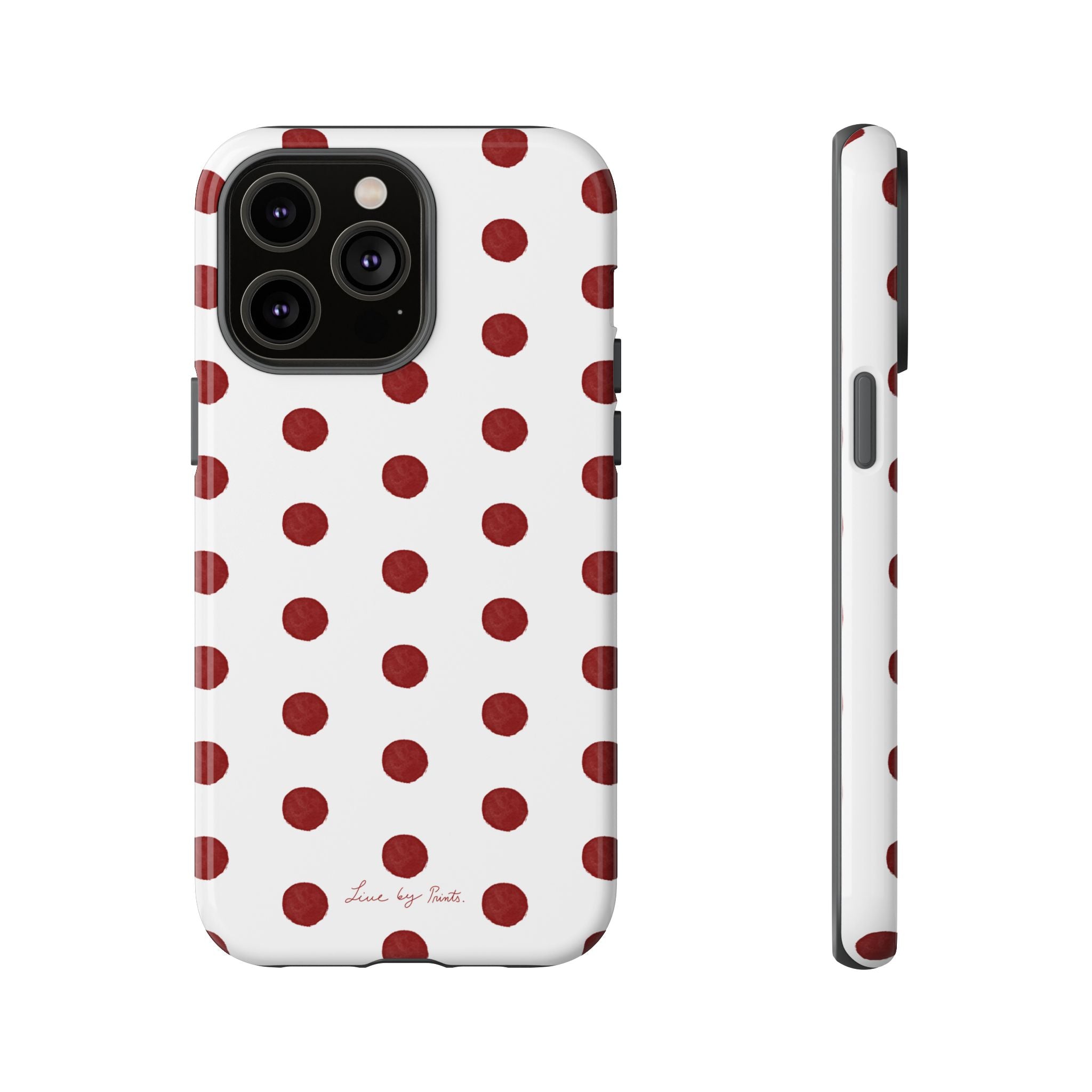 Polka Red iPhone Case
