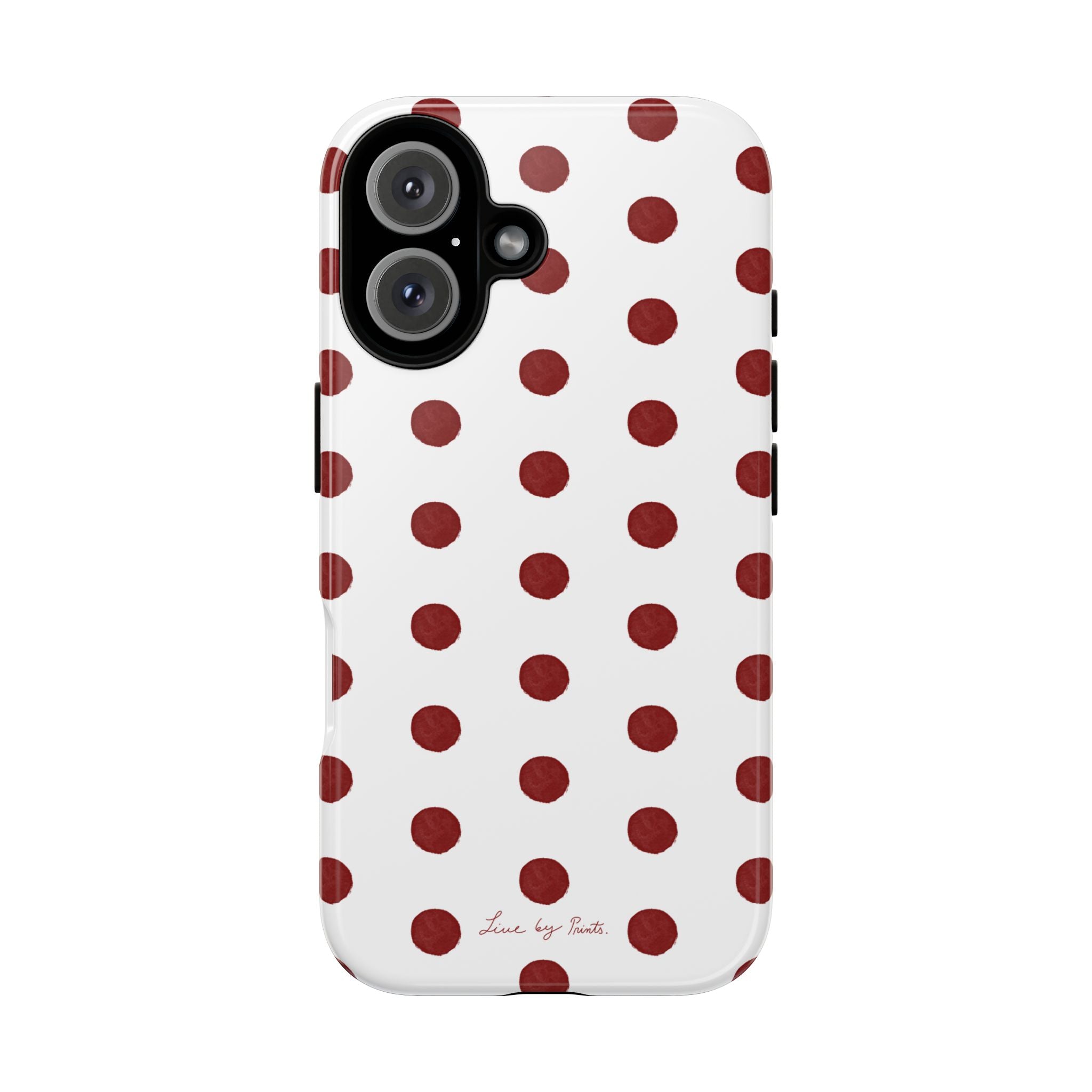 Polka Red iPhone Case