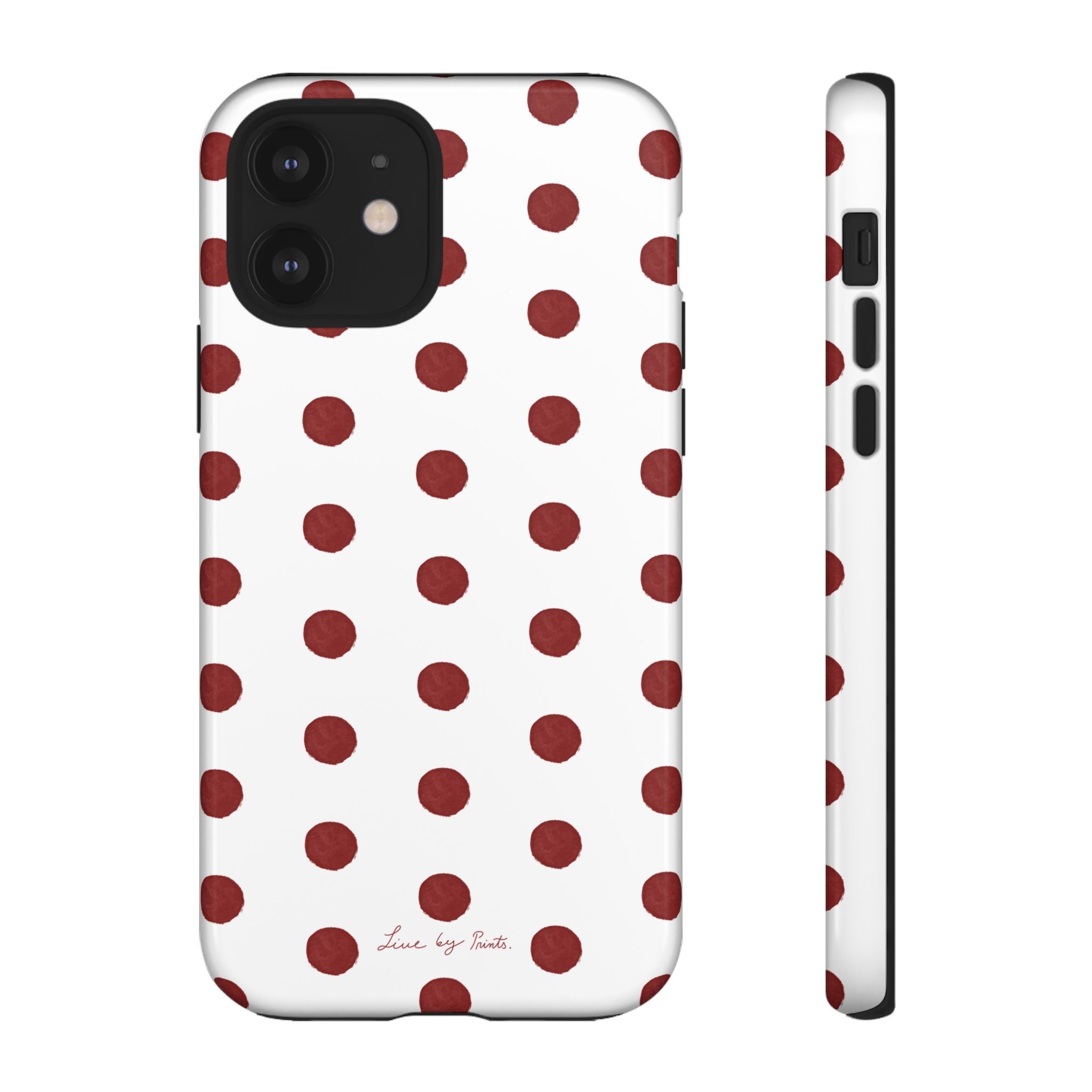 Polka Red iPhone Case