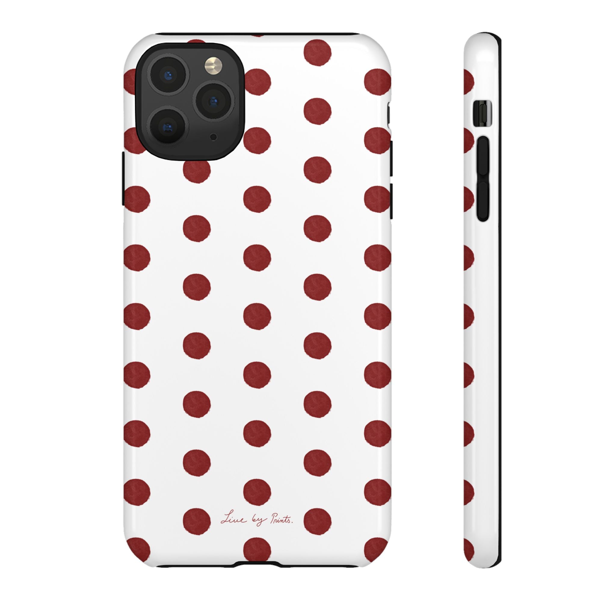 Polka Red iPhone Case