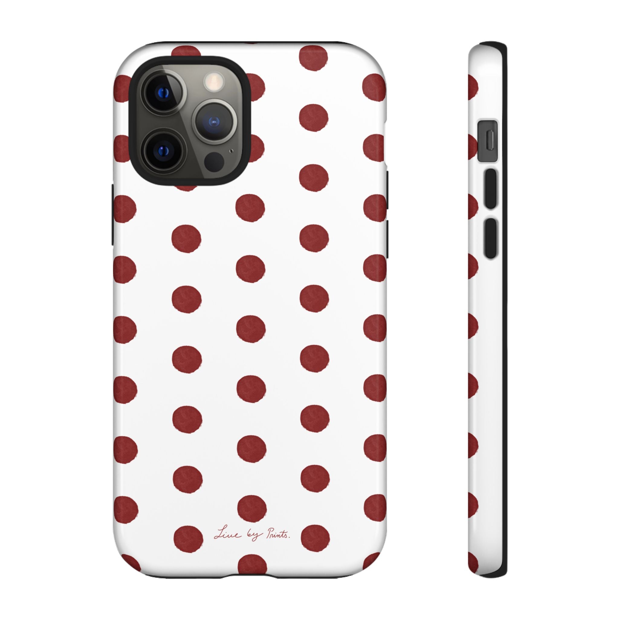 Polka Red iPhone Case
